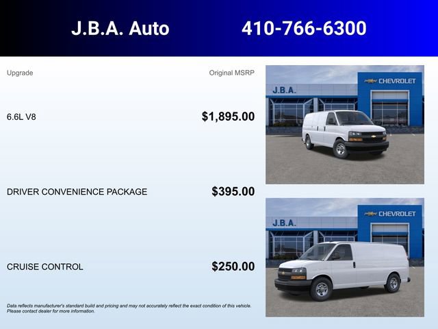 New 2025 Chevrolet Express 2500 Work Van w/ Driver Convenience Package image 5
