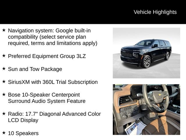 Certified 2025 Chevrolet Tahoe High Country w/ Sun And Tow Package AWD/4WD image 7