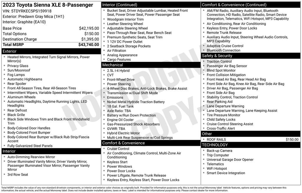 Certified 2023 Toyota Sienna XLE FWD image 5