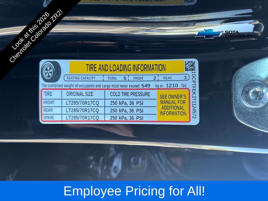 New 2026 Chevrolet Colorado ZR2 w/ Technology Package image 31