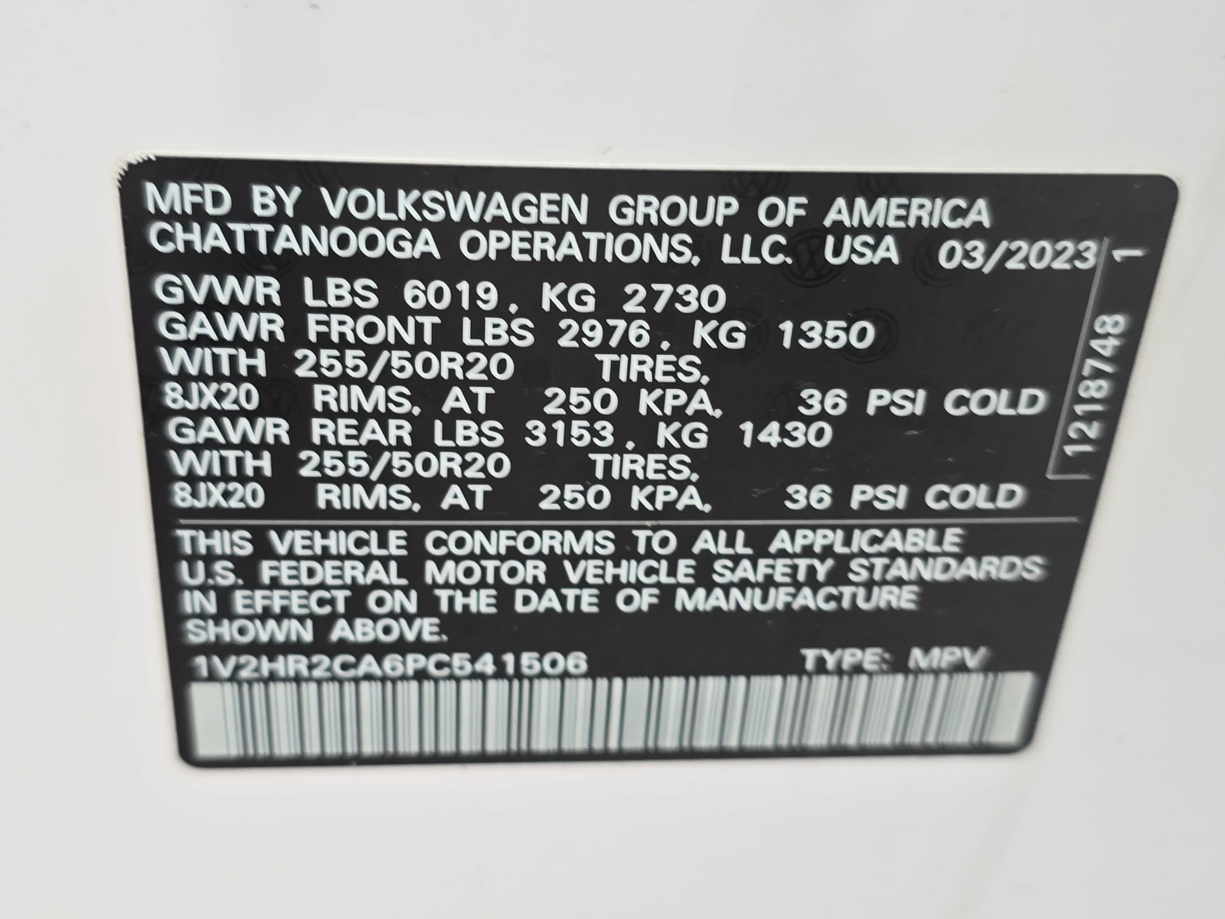 Certified 2023 Volkswagen Atlas SE w/ Black Wheel Package AWD/4WD image 36