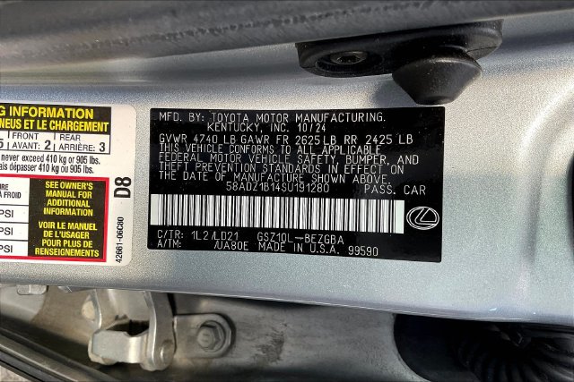 Certified 2025 Lexus ES 350 w/ Premium Package FWD image 4