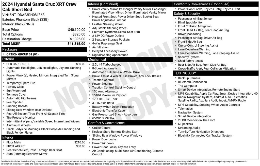 Used 2024 Hyundai Santa Cruz XRT AWD/4WD image 30