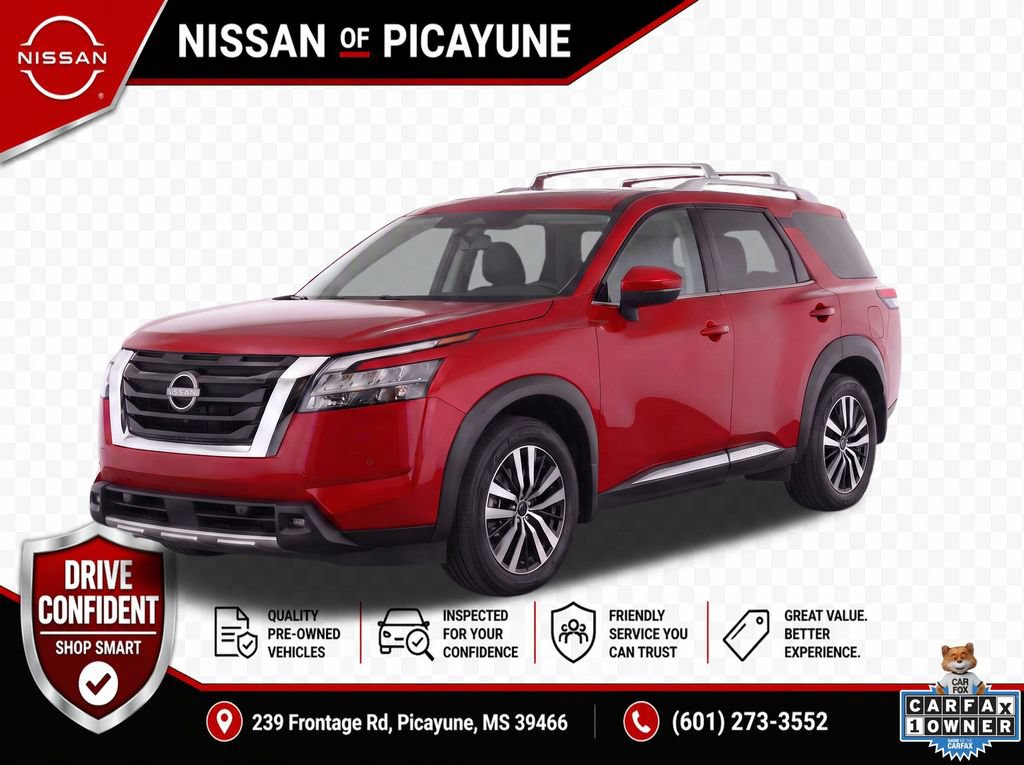 Certified 2025 Nissan Pathfinder Platinum w/ Cargo Package FWD 360° Tour