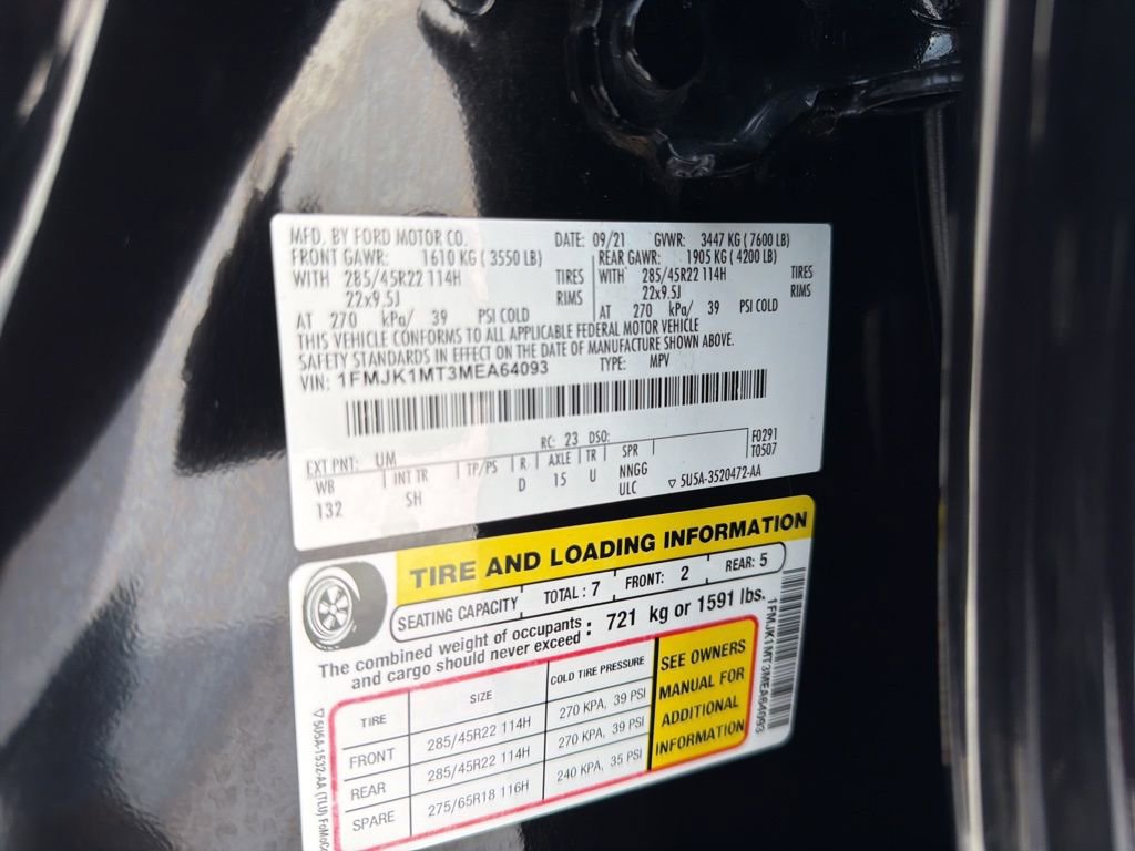 Used 2021 Ford Expedition Max Platinum AWD/4WD image 44