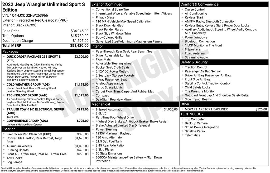 Used 2022 Jeep Wrangler Unlimited Sport image 28