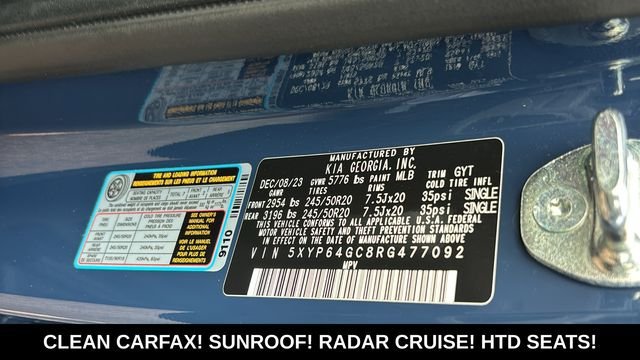Used 2024 Kia Telluride S w/ S Sunroof Package FWD image 34
