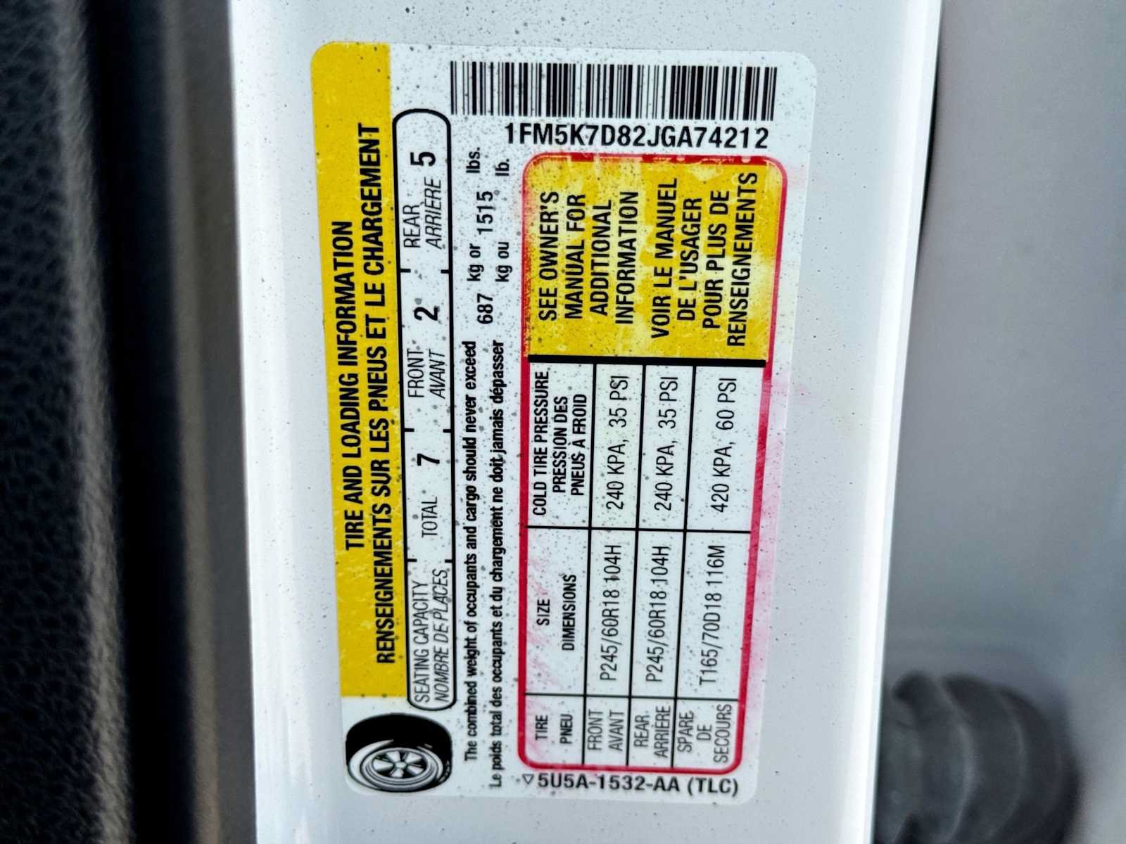 Certified 2018 Ford Explorer XLT w/ XLT Technology Feature Bundle FWD image 37