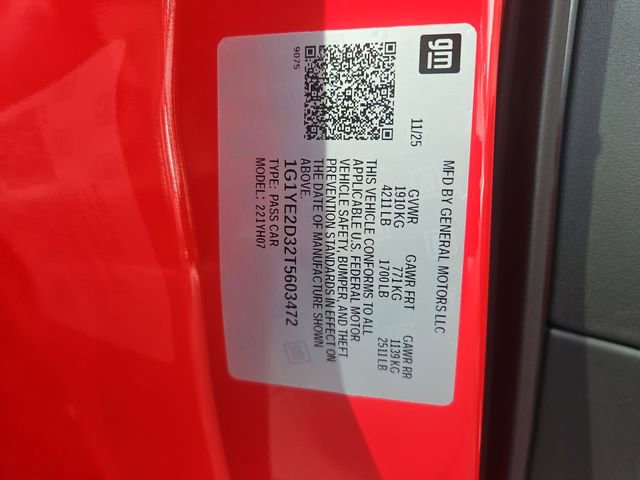 New 2026 Chevrolet Corvette Z06 w/ Battery Protection Package image 22