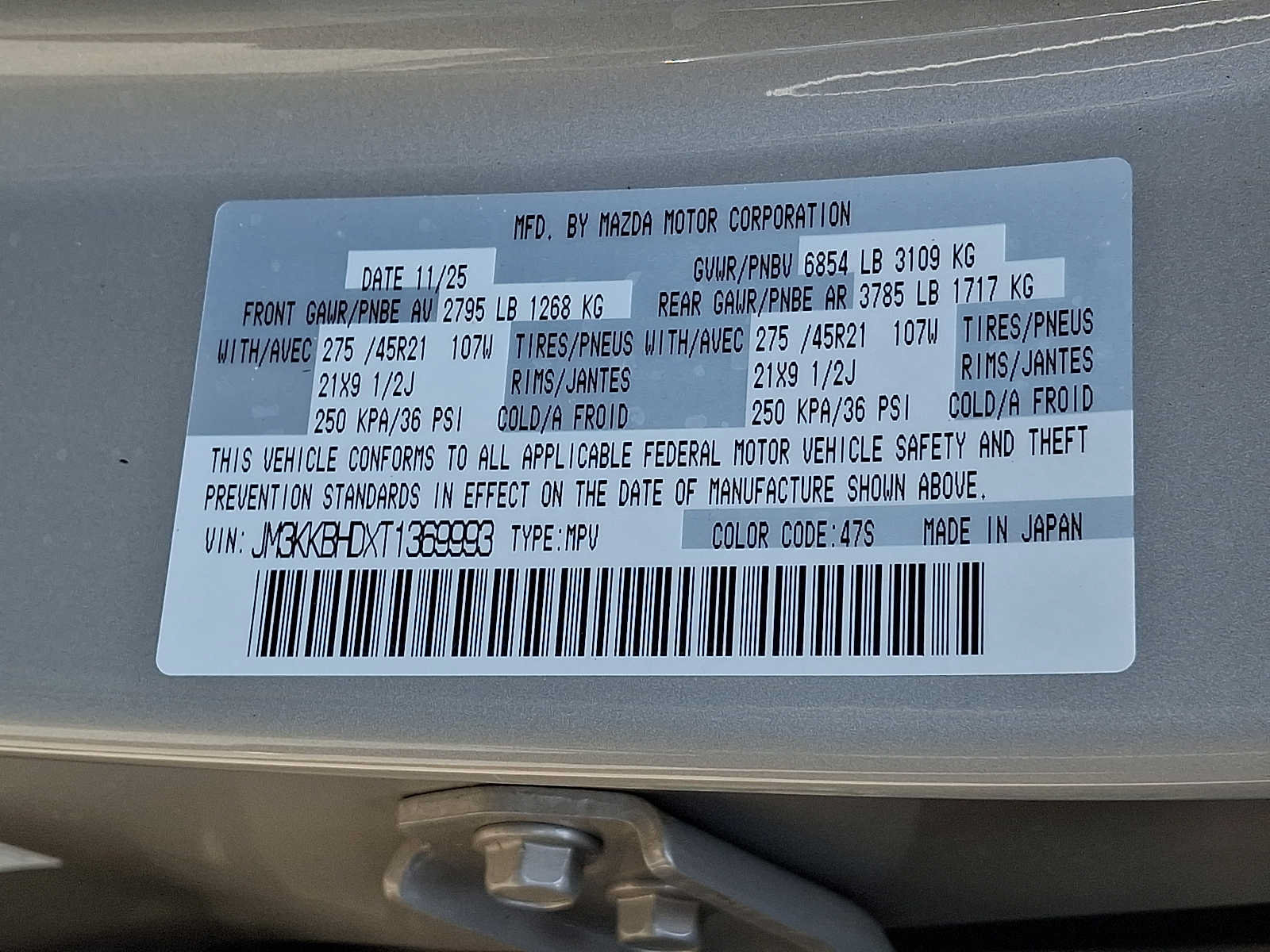 Certified 2026 MAZDA CX-90 3.3 Turbo w/ Preferred Package AWD/4WD image 25