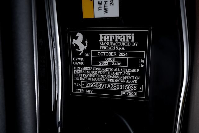 Certified 2025 Ferrari Purosangue AWD/4WD image 70