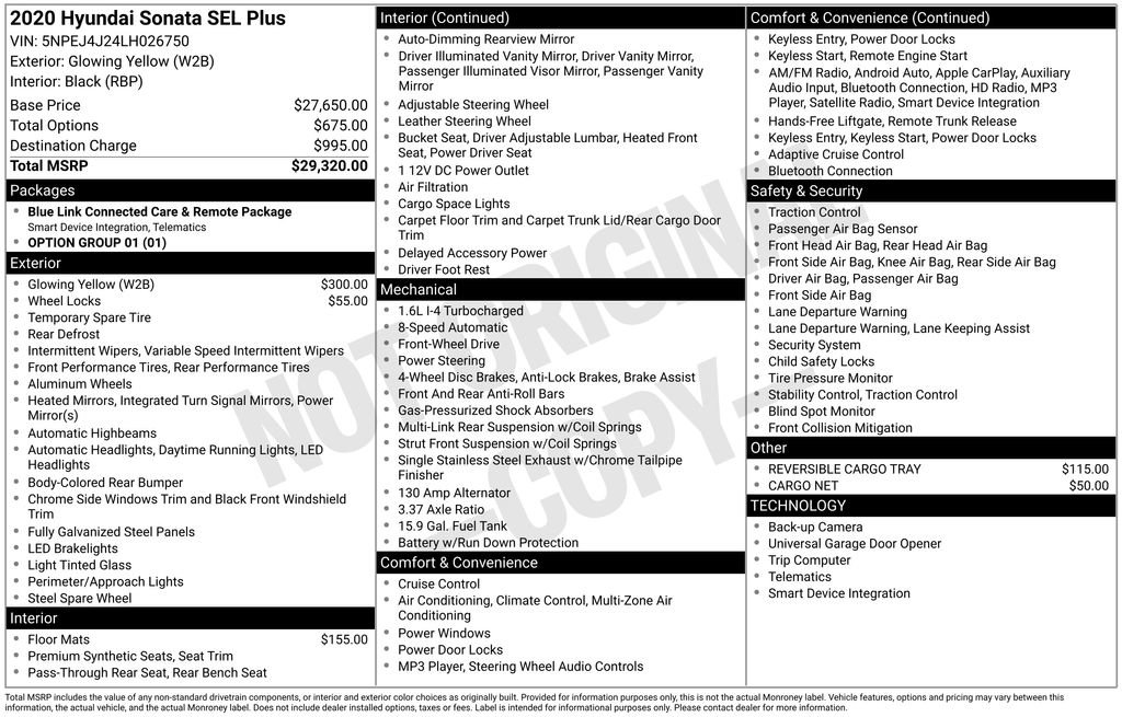 Used 2020 Hyundai Sonata SEL Plus image 2