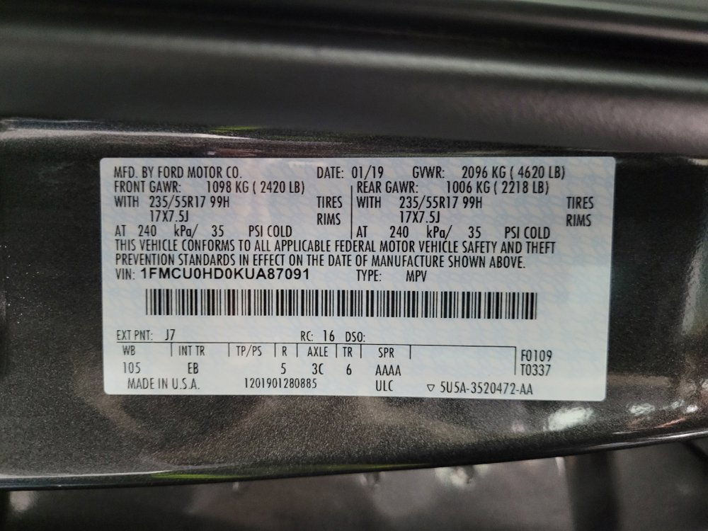 Used 2019 Ford Escape SEL FWD image 33