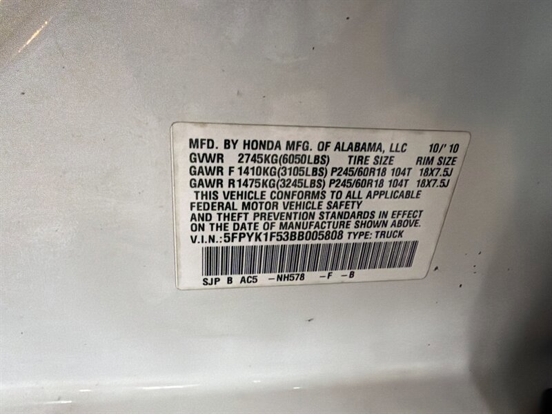 Used 2011 Honda Ridgeline RTL image 32