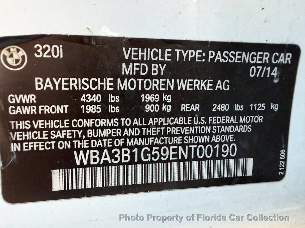 Used 2014 BMW 320i Sedan RWD image 89