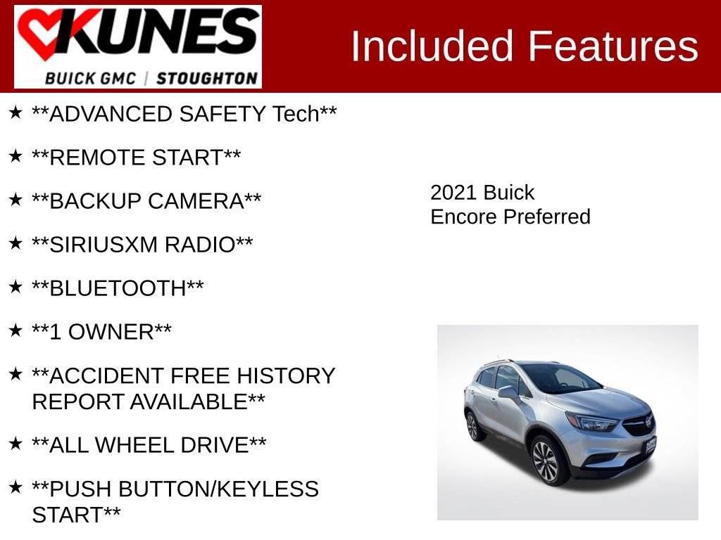 Used 2021 Buick Encore Preferred w/ Safety Package image 2