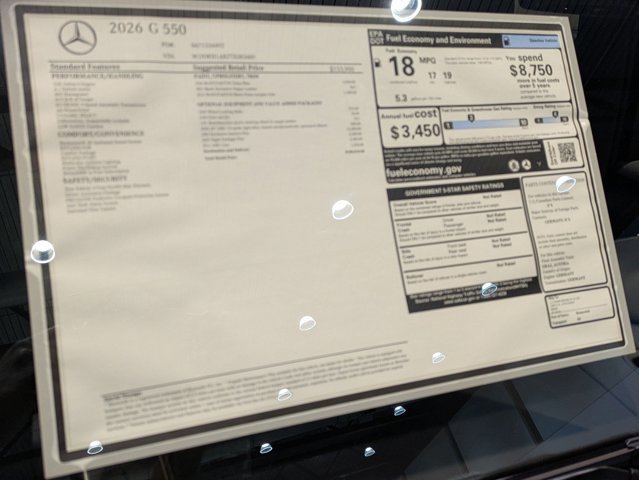 New 2026 Mercedes-Benz G 550 image 16