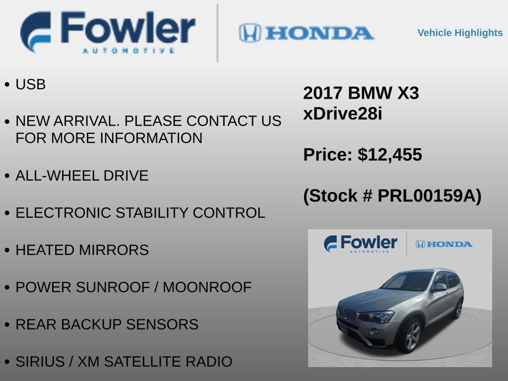 Used 2017 BMW X3 xDrive28i AWD/4WD image 8