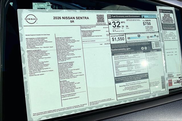New 2026 Nissan Sentra SR image 13