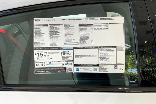 New 2026 Cadillac CT5 V Blackwing w/ Carbon Fiber 2 Package image 13