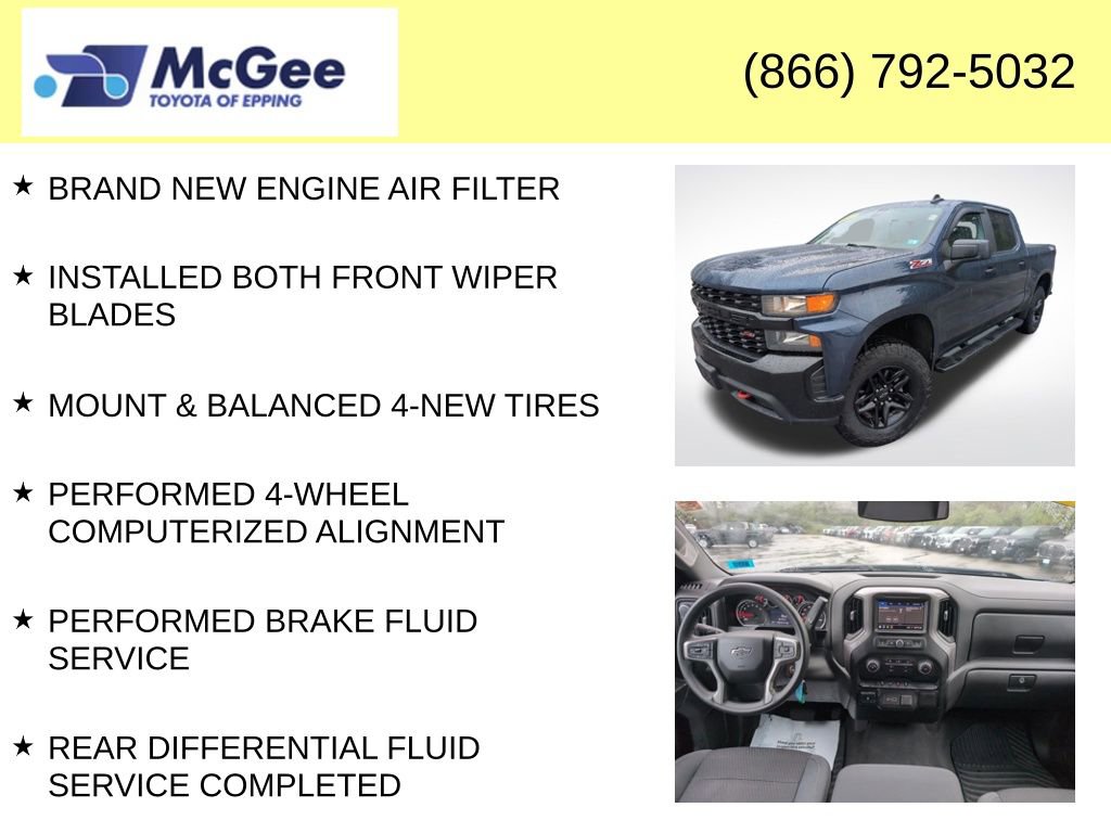 Used 2021 Chevrolet Silverado 1500 Custom Trail Boss w/ Safety Confidence Package AWD/4WD image 8