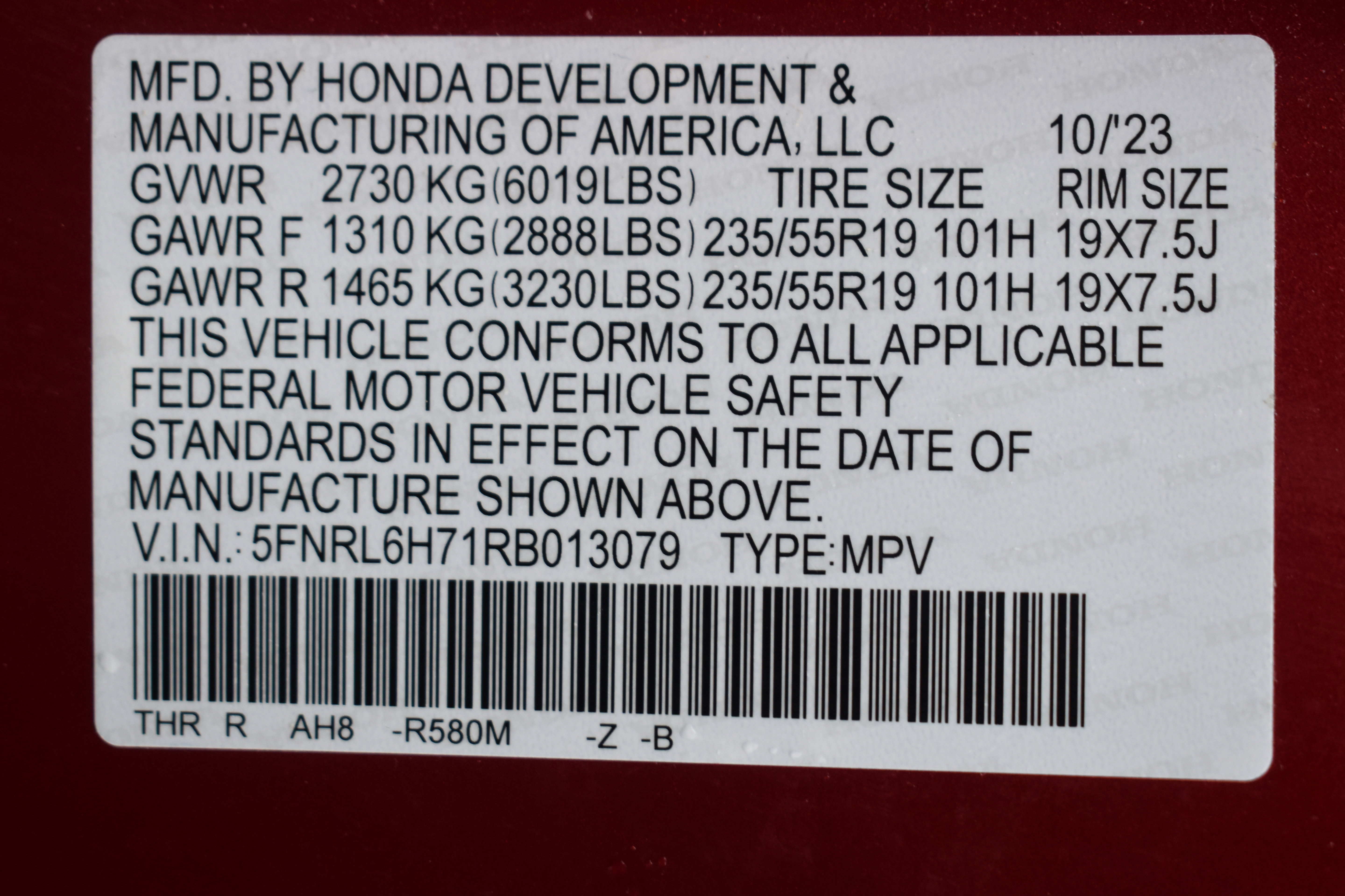 Certified 2024 Honda Odyssey Sport image 42