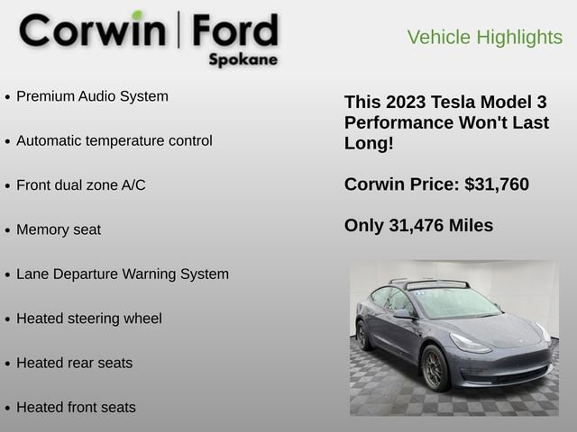 Used 2023 Tesla Model 3 Performance image 6