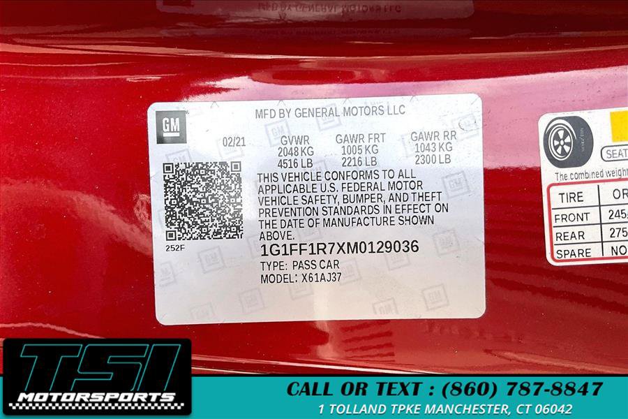Used 2021 Chevrolet Camaro SS RWD image 35