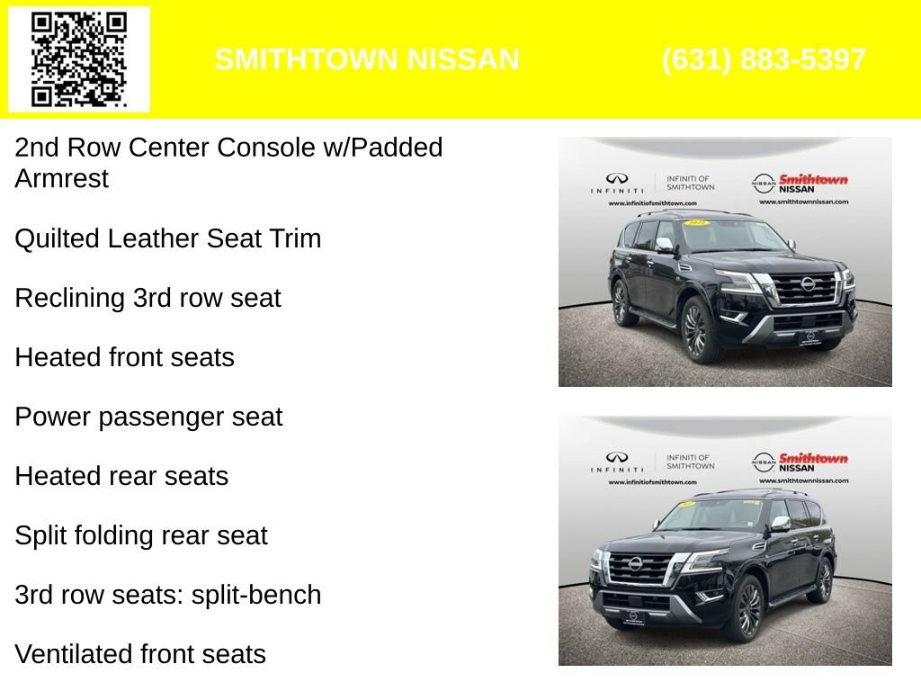 Used 2022 Nissan Armada Platinum w/ Captain's Chairs Package AWD/4WD image 10
