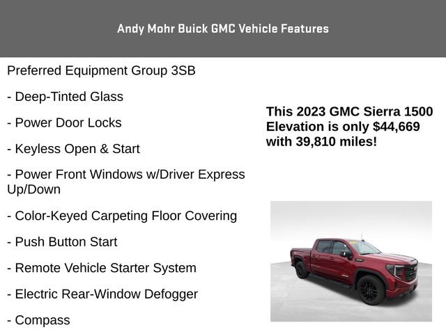 Used 2023 GMC Sierra 1500 Elevation w/ Elevation Premium Package AWD/4WD image 12