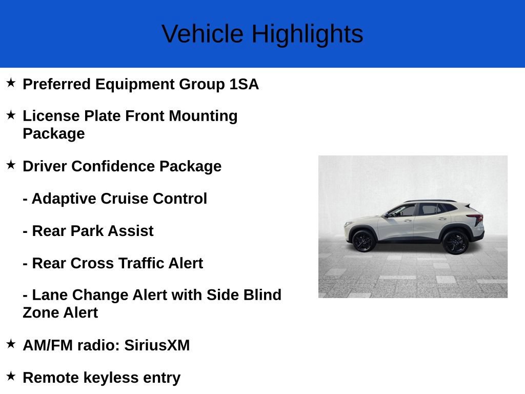 New 2026 Chevrolet Trax ACTIV w/ Driver Confidence Package FWD image 2