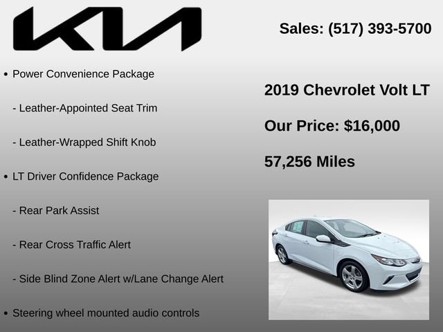 Used 2019 Chevrolet Volt LT w/ Power Convenience Package FWD image 10