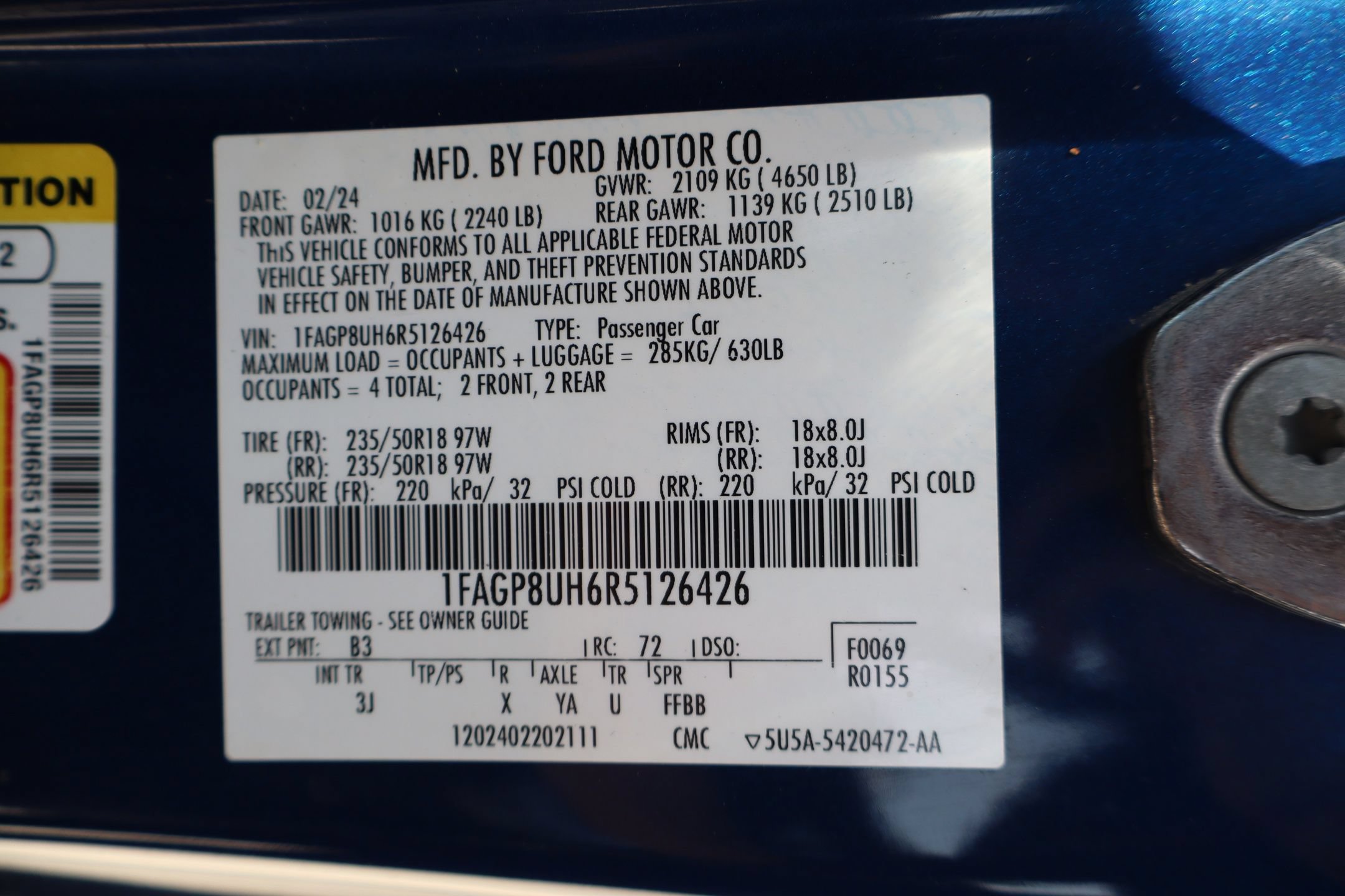 Certified 2024 Ford Mustang Premium RWD image 26