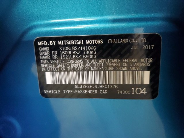 Used 2018 Mitsubishi Mirage G4 ES FWD image 29