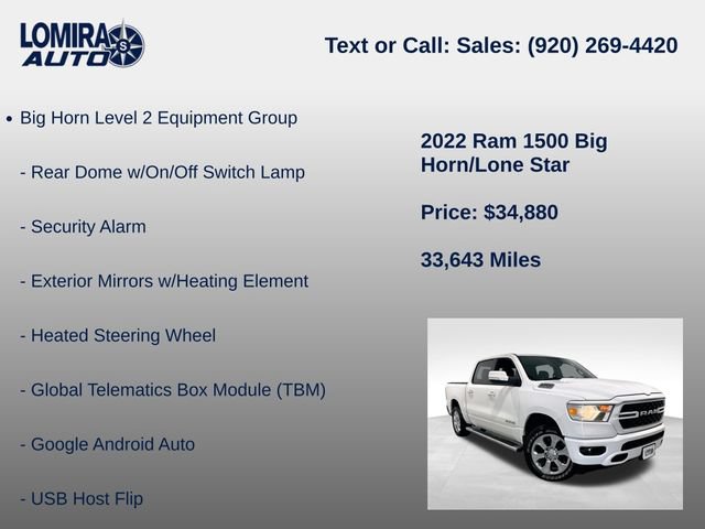 Used 2022 RAM 1500 Big Horn AWD/4WD image 27