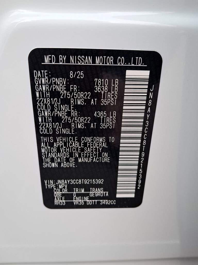 New 2026 Nissan Armada Platinum Reserve image 49