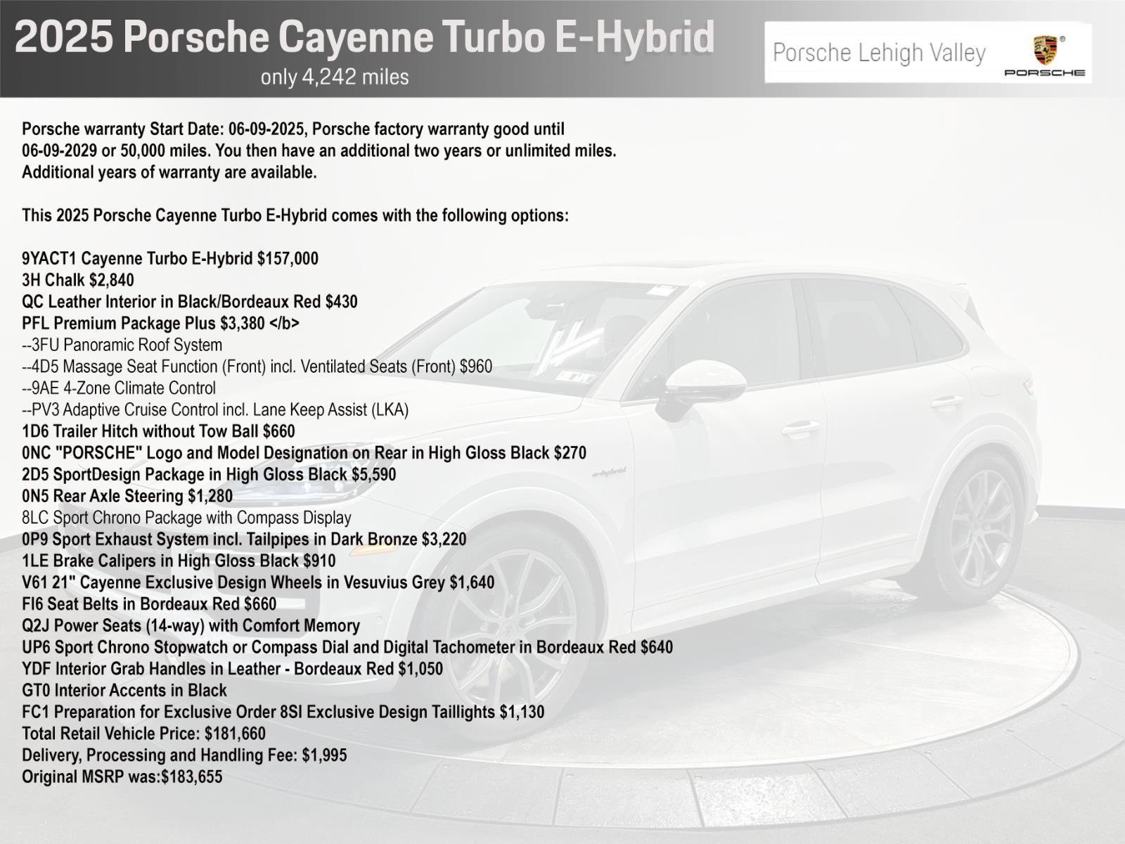 Certified 2025 Porsche Cayenne Turbo AWD/4WD image 2