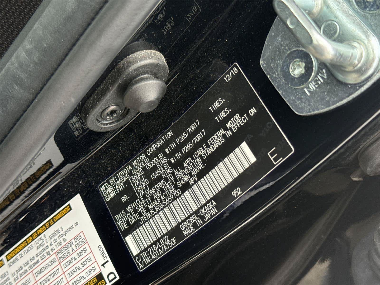 Used 2019 Toyota 4Runner SR5 Premium AWD/4WD image 31