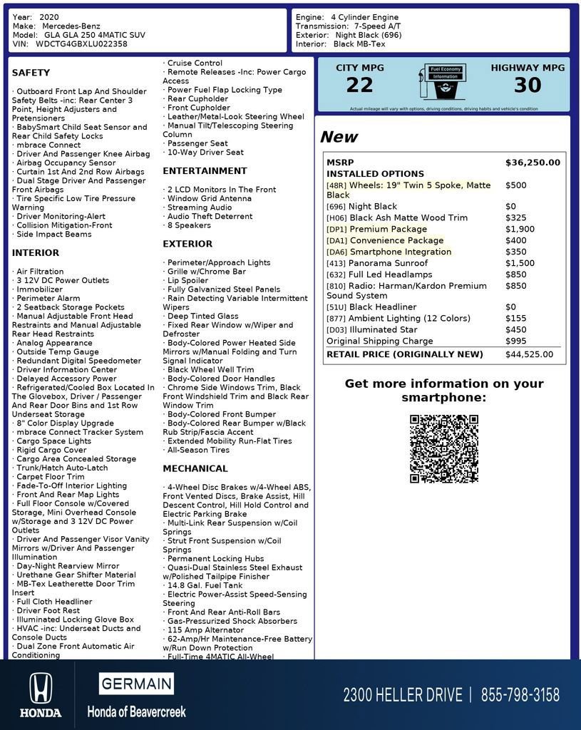 Used 2020 Mercedes-Benz GLA 250 4MATIC image 35