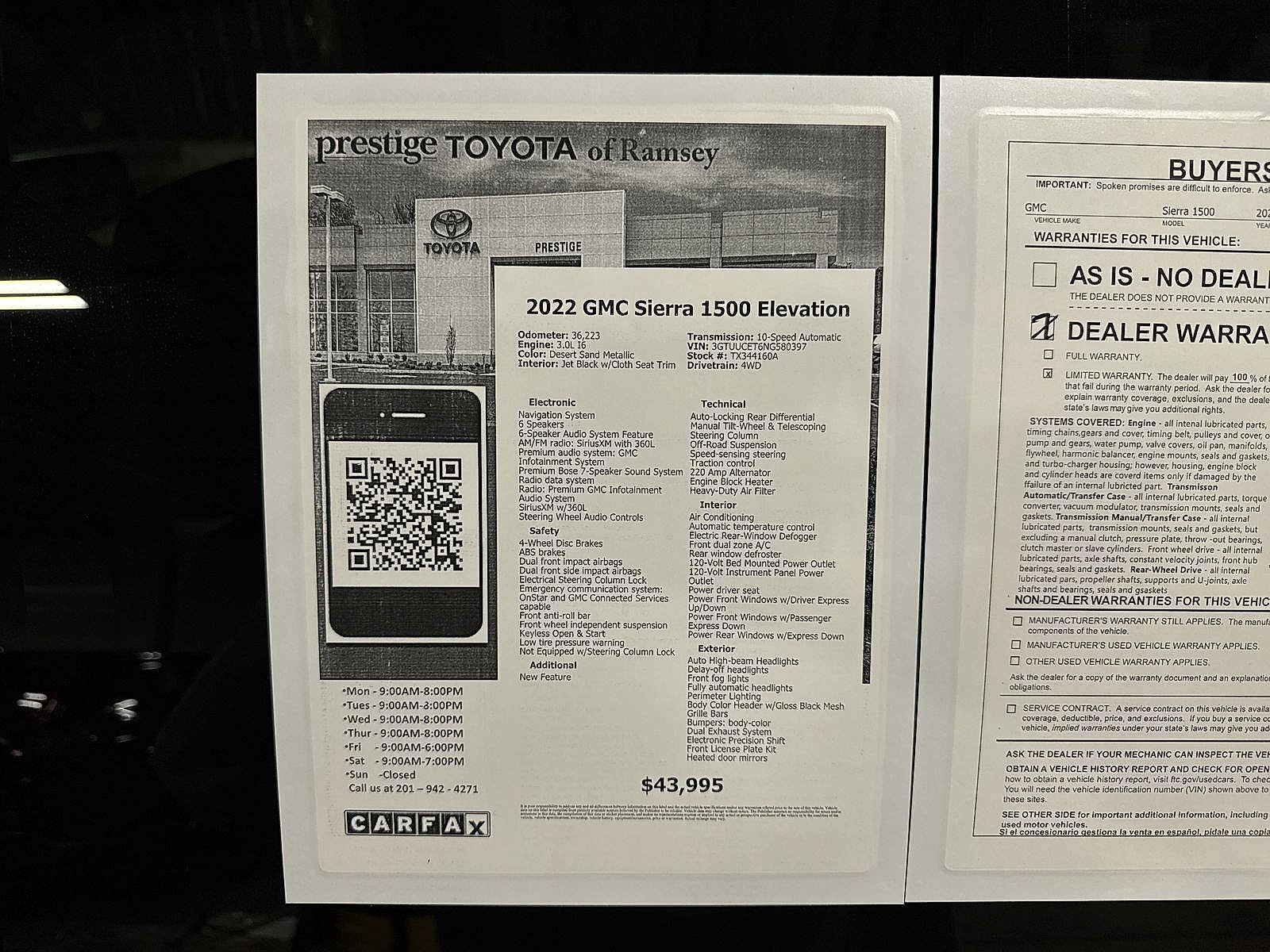 Used 2022 GMC Sierra 1500 Elevation w/ Preferred Package image 13