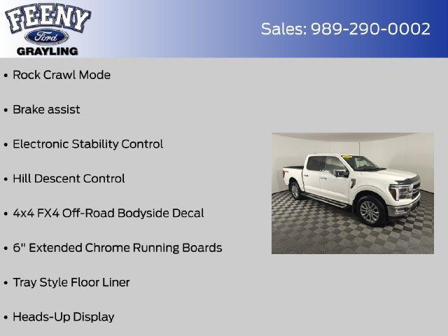 Certified 2024 Ford F150 Lariat w/ Equipment Group 502A High AWD/4WD image 21
