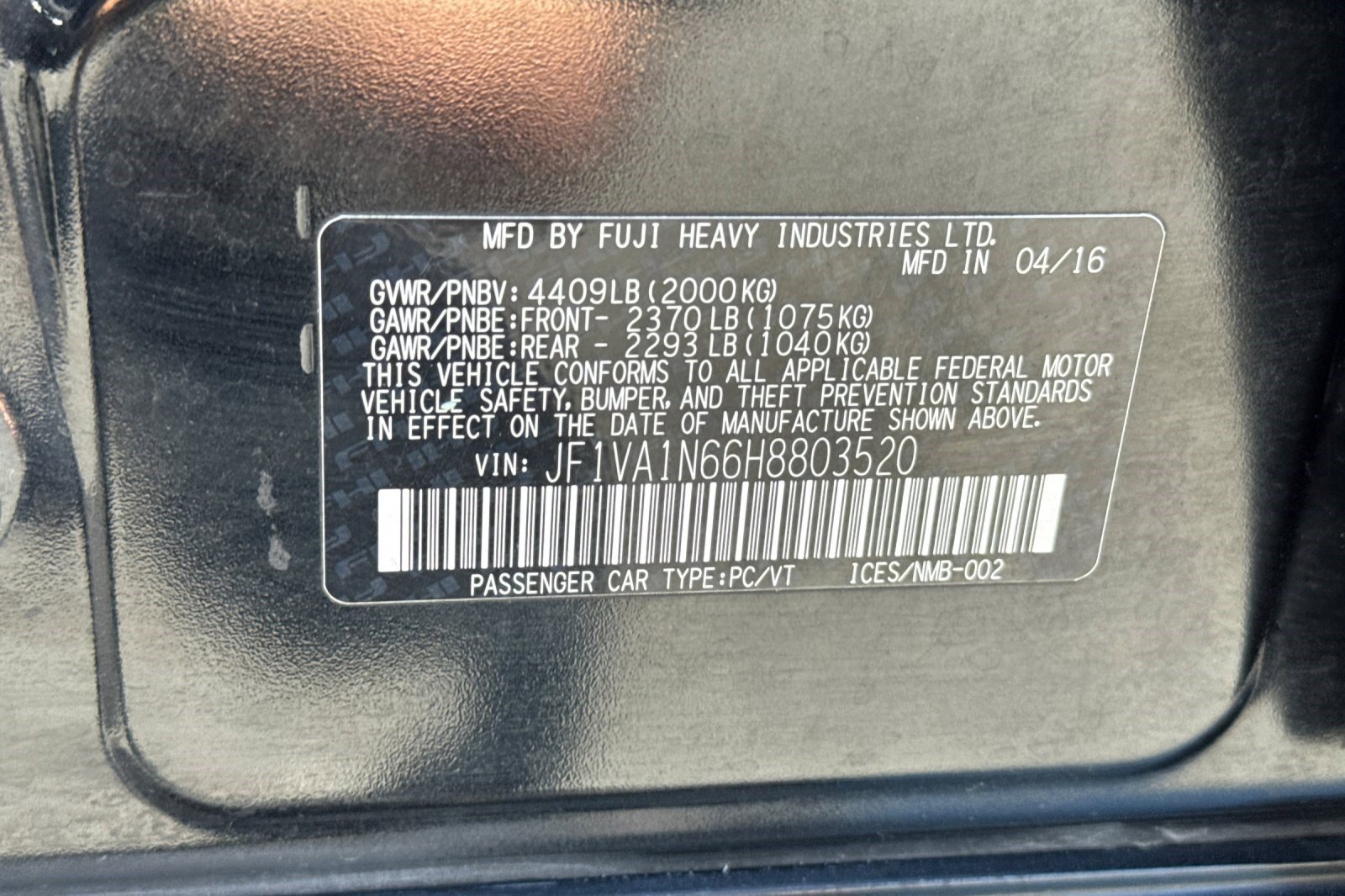 Used 2017 Subaru WRX Limited AWD/4WD image 41