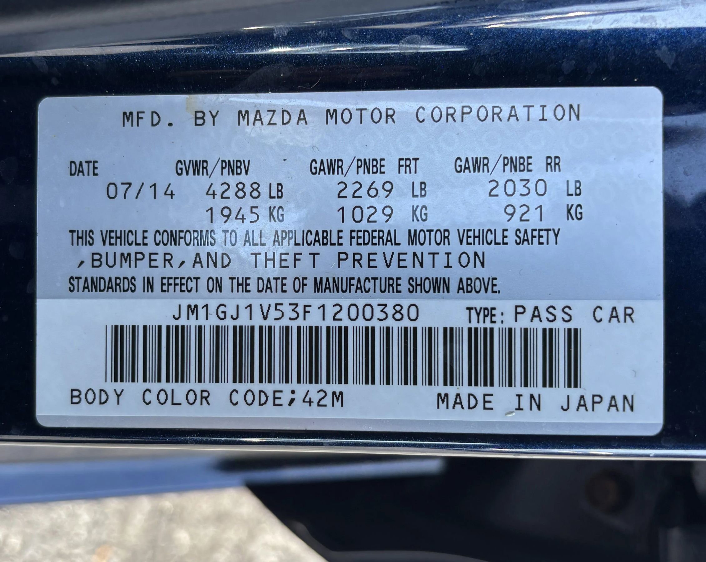Used 2015 MAZDA MAZDA6 Touring image 14