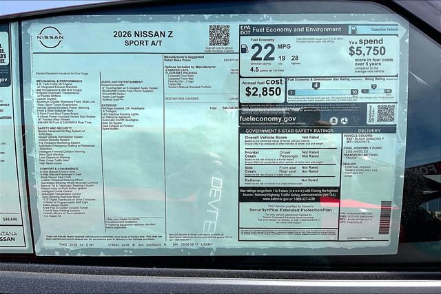 New 2026 Nissan Z Sport image 12