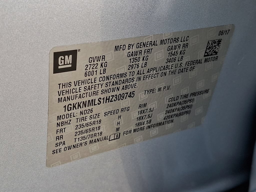 Certified 2017 GMC Acadia SLT FWD image 30