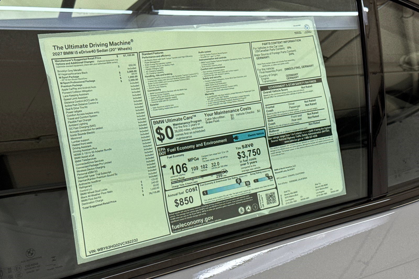 New 2027 BMW i5 M60 w/ M Sport Package RWD image 29