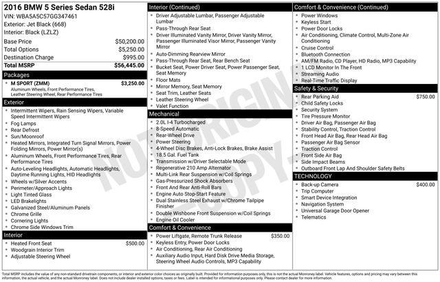 Used 2016 BMW 528i 528i image 20