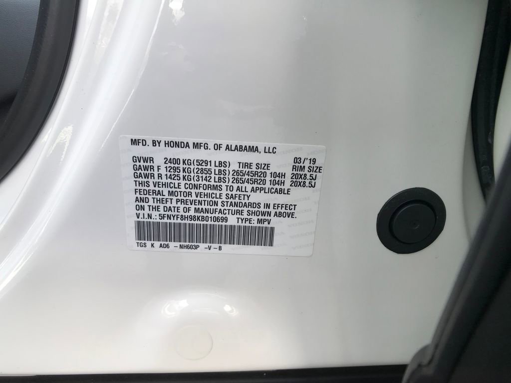 Used 2019 Honda Passport Touring image 16