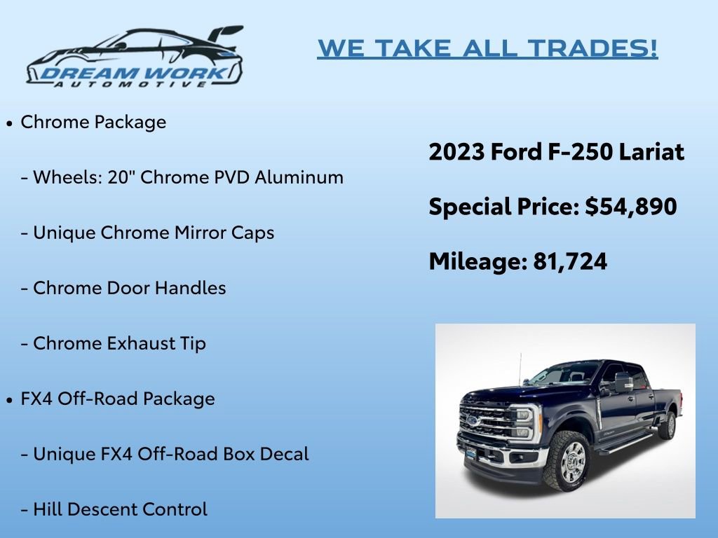 Used 2023 Ford F250 Lariat w/ Chrome Package image 2