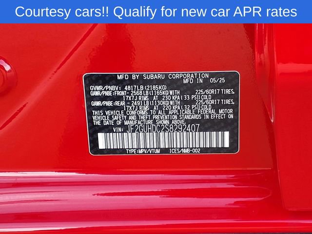 Certified 2025 Subaru Crosstrek 2.0i Premium AWD/4WD image 10